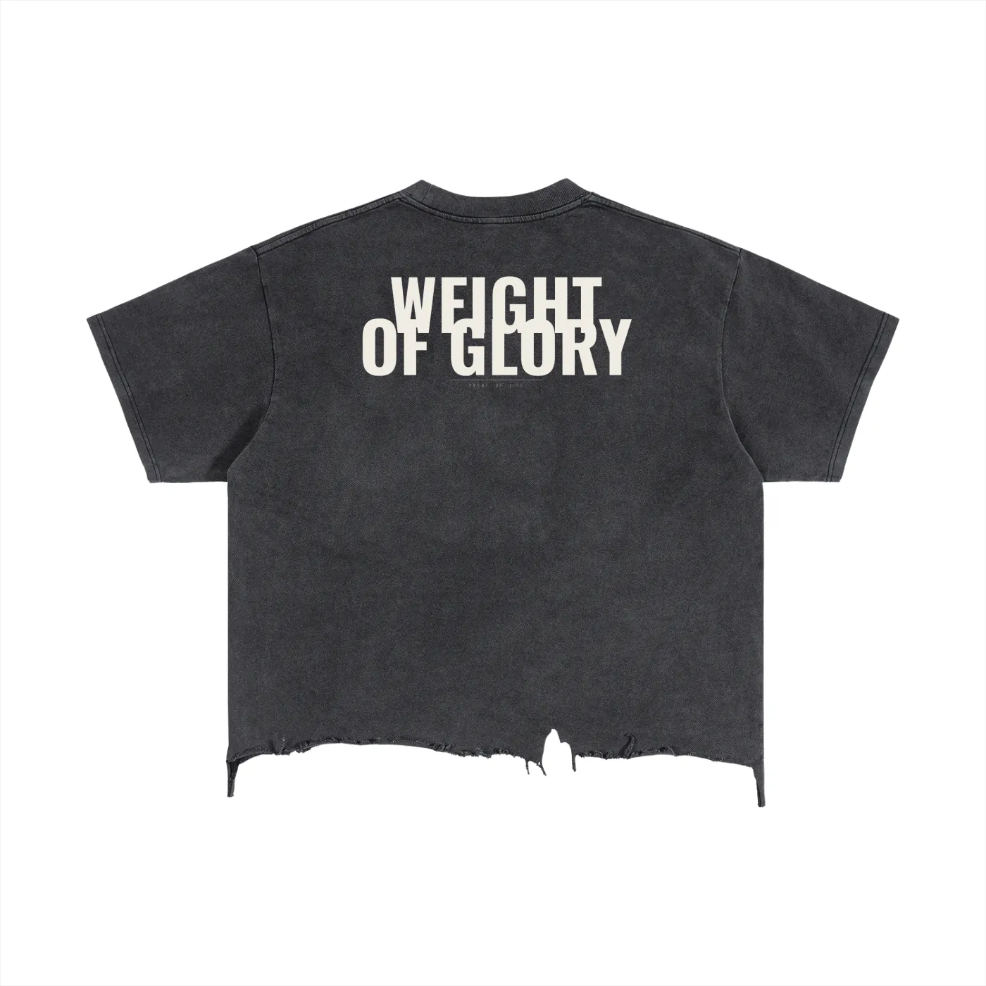 Weight of Glory Tee — Washed Black